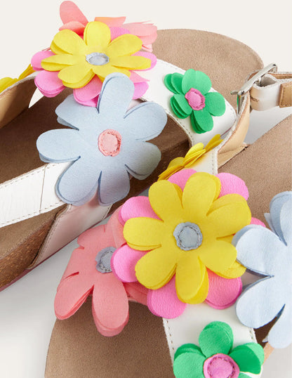 Crossover Sandals-White
