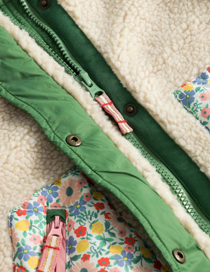 Borg Mix Coat-Vanilla Pod Floral