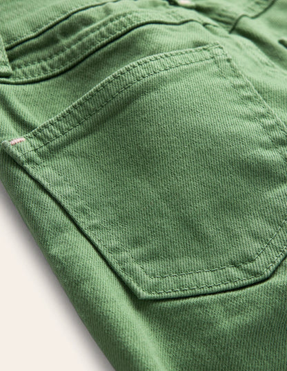 Kick Flare Jean-Deep Grass Green