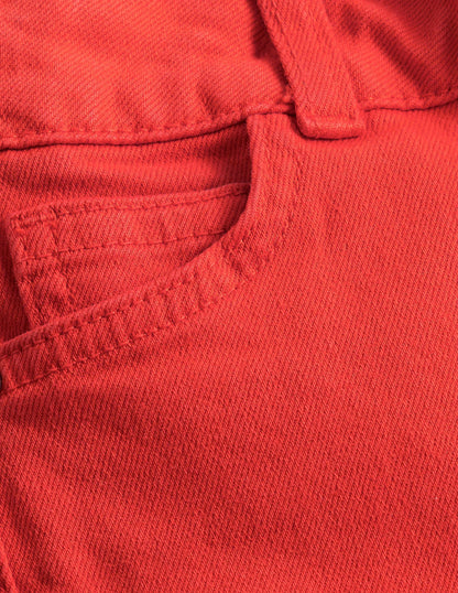 Kick Flare Jean-Mandarin Red