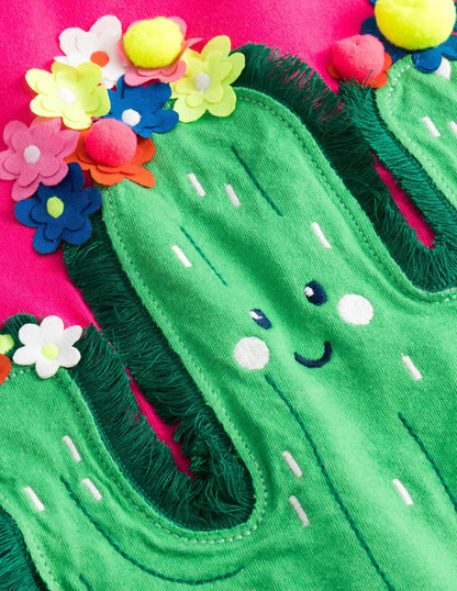 Flutter T-Shirt-Tutti Fruity Pink Cactus