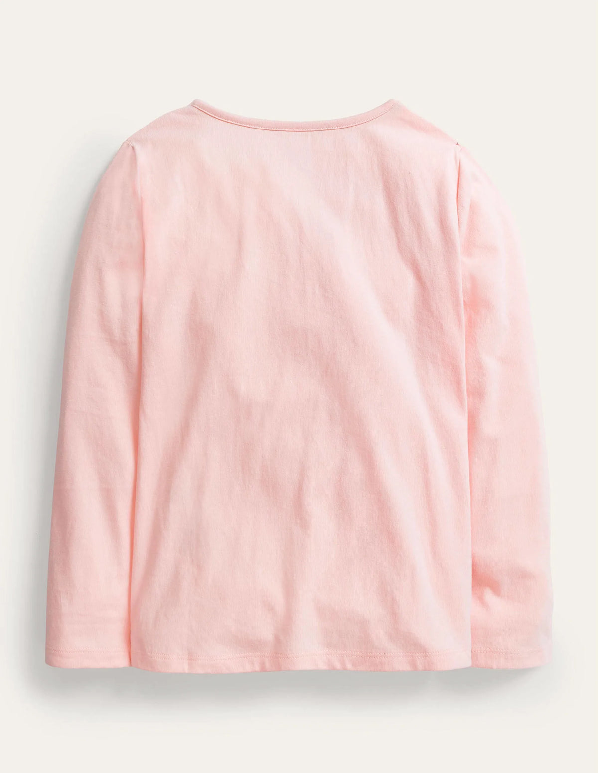 Long Sleeve Appliqué Top-Pink Guinea Pig