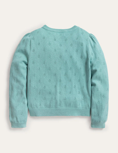 Cotton Cashmere Cardigan-Hot Spring