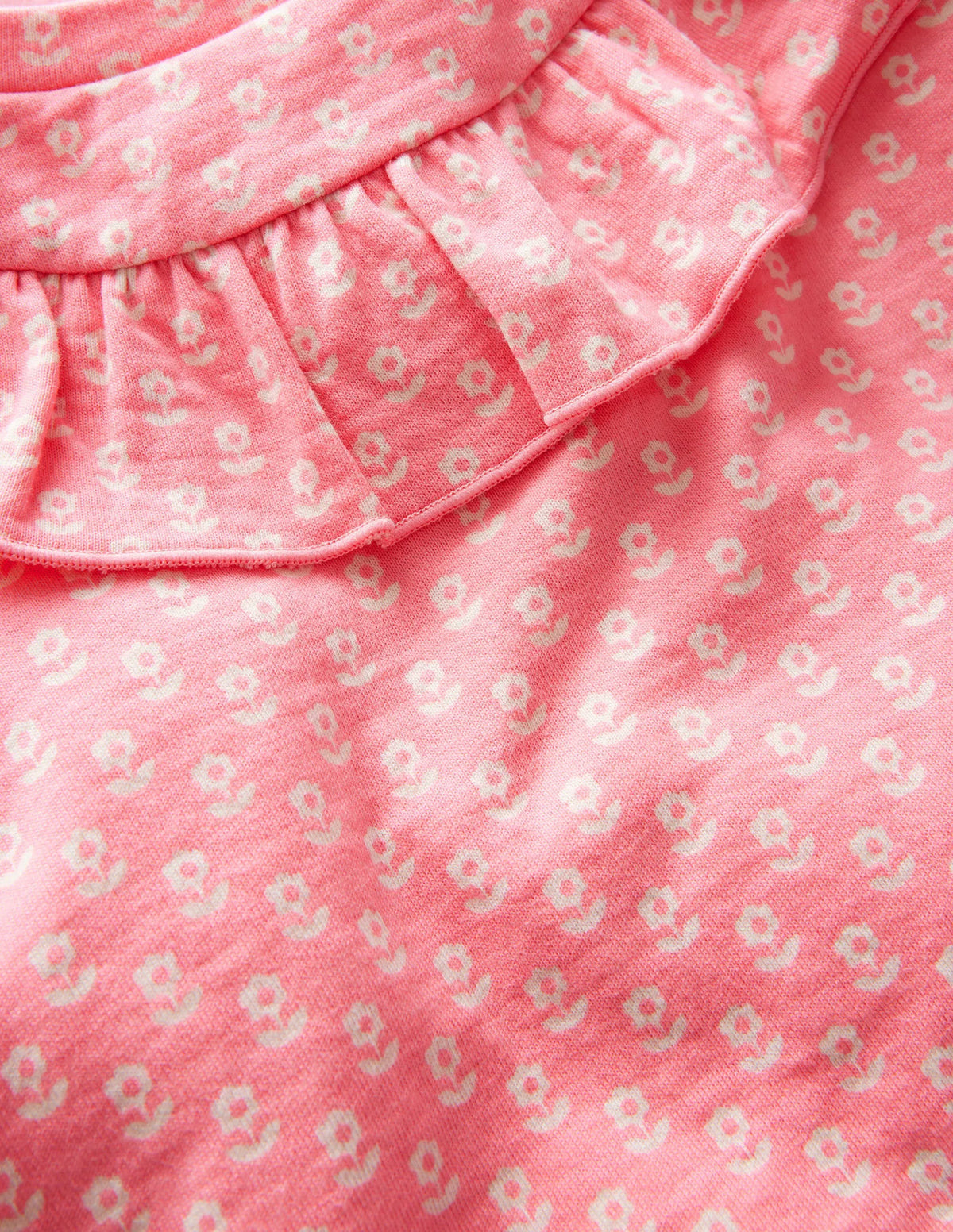 Frill Sweatshirt-Crab Apple Pink Floral