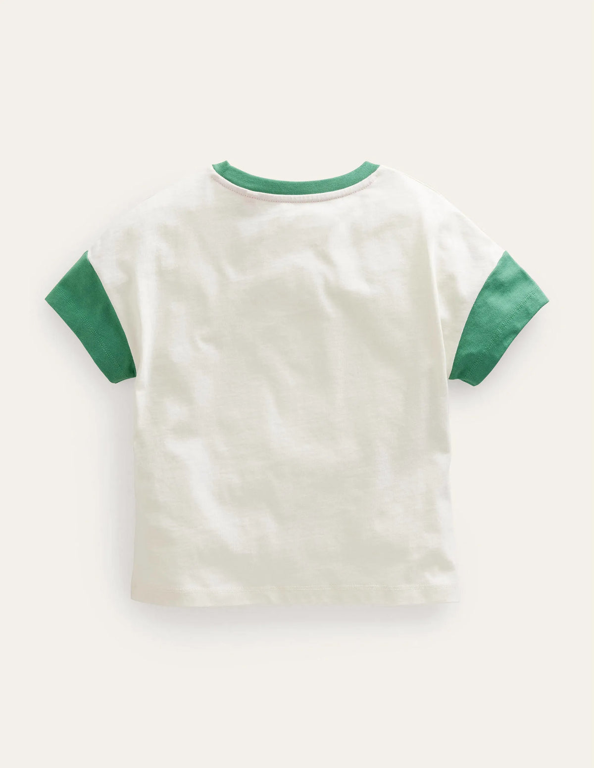 Printed Graphic T-shirt-Mountain Green Rainbow