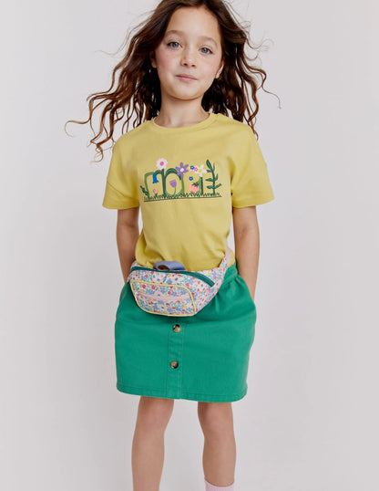 Printed Graphic T-shirt-Soft Lemon Hope