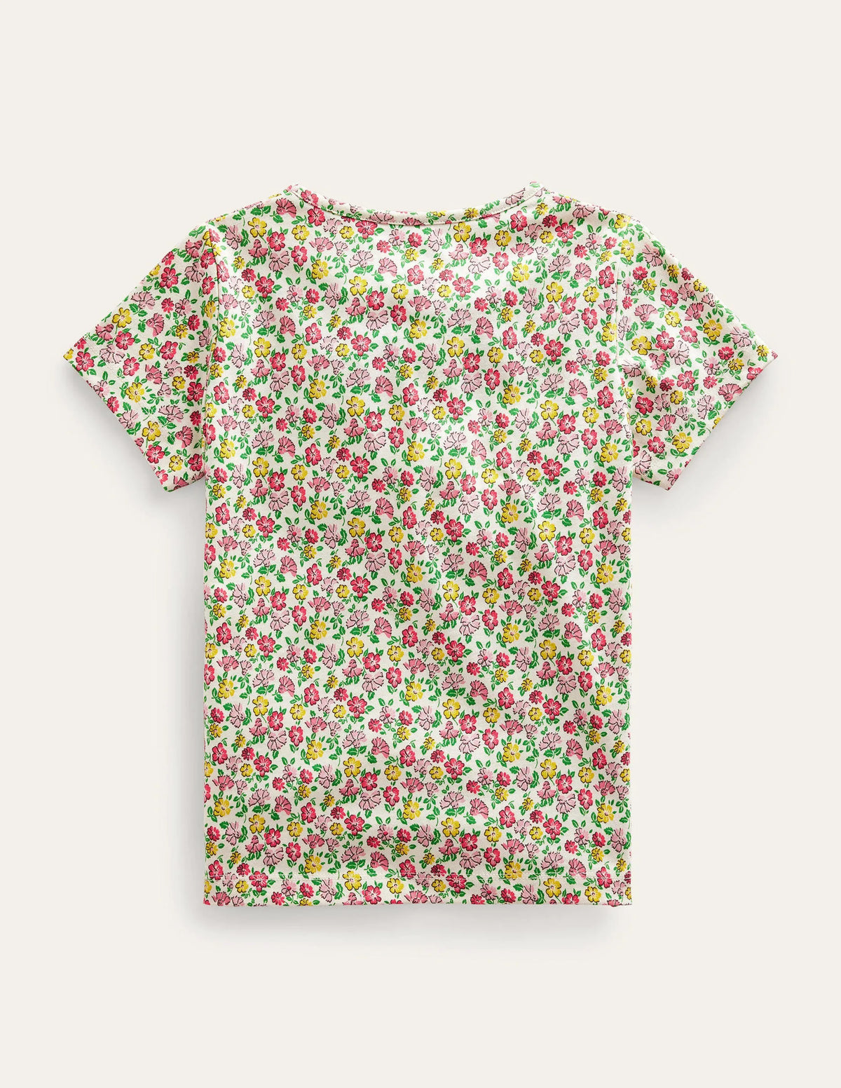 Foil Printed Slogan T-shirt-Vanilla Pod Floral