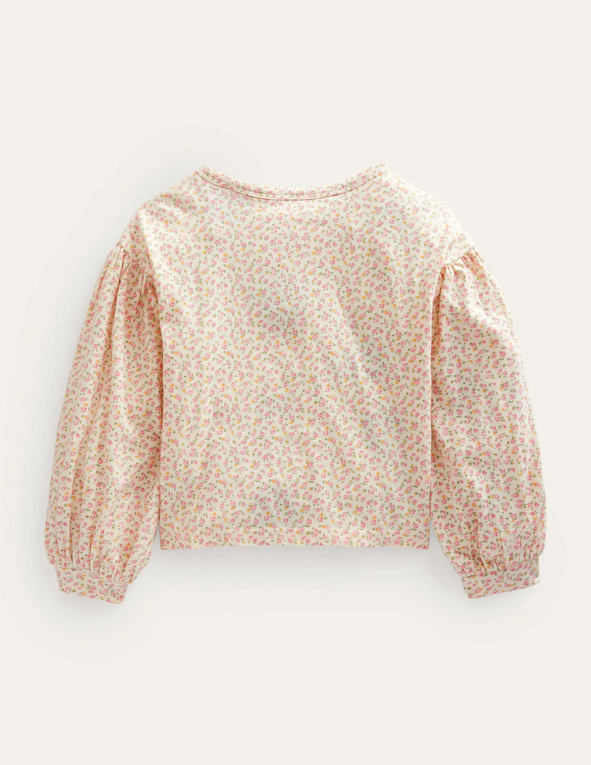 Embroidered Top-Ivory Floral Lemonade