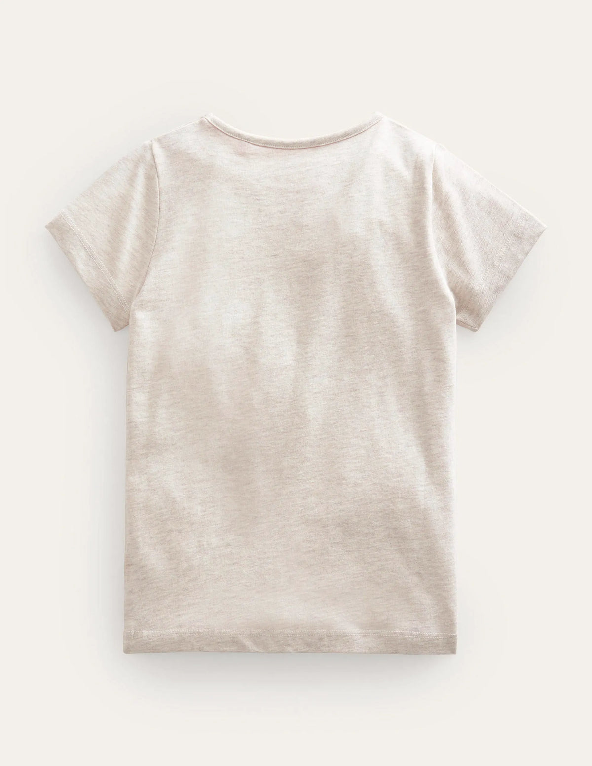Logo Educational T-shirt-Oatmeal Marl Butterfly