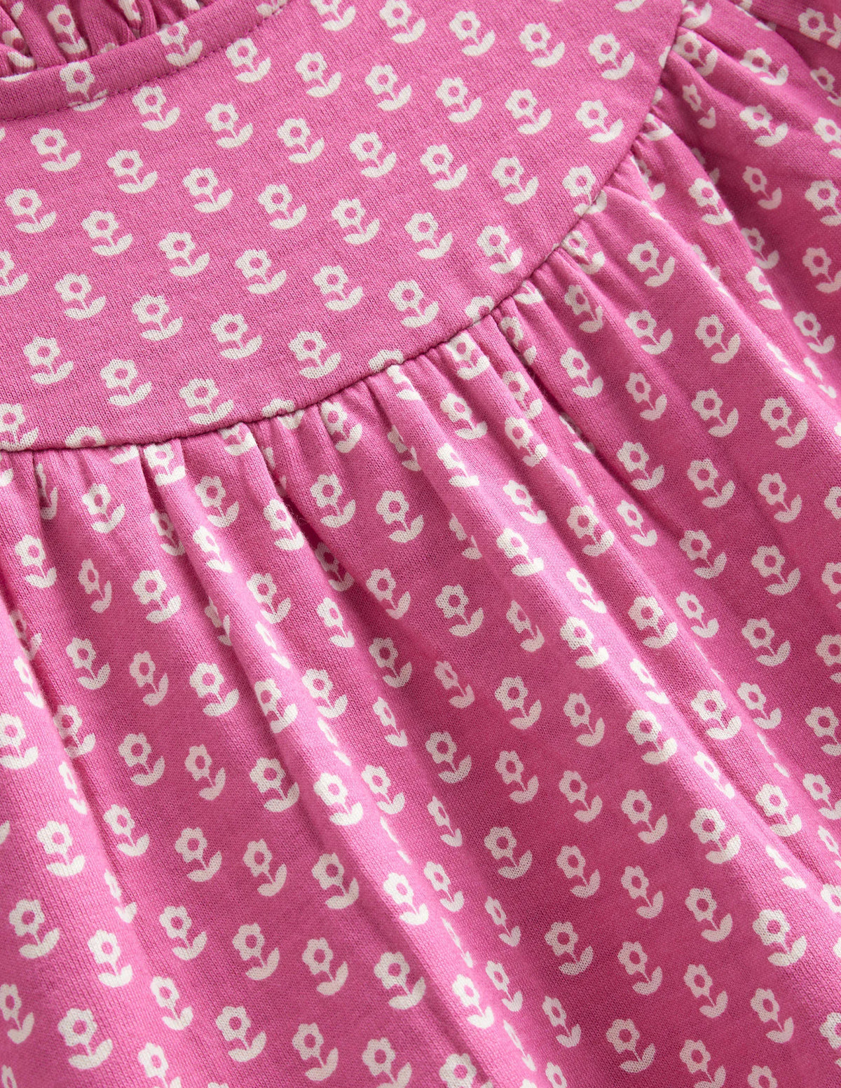 Lightweight Sweat Dress-Sweet William Pink Flower