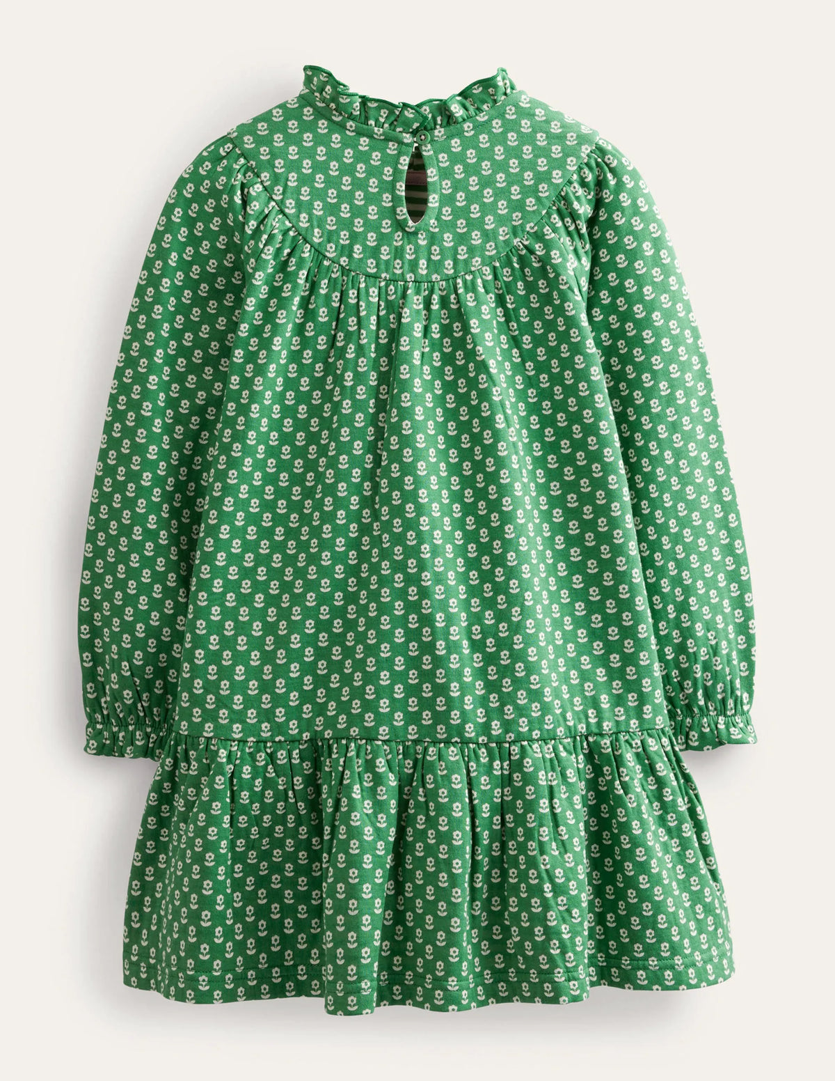 Lightweight Sweat Dress-Mountain Green Flower