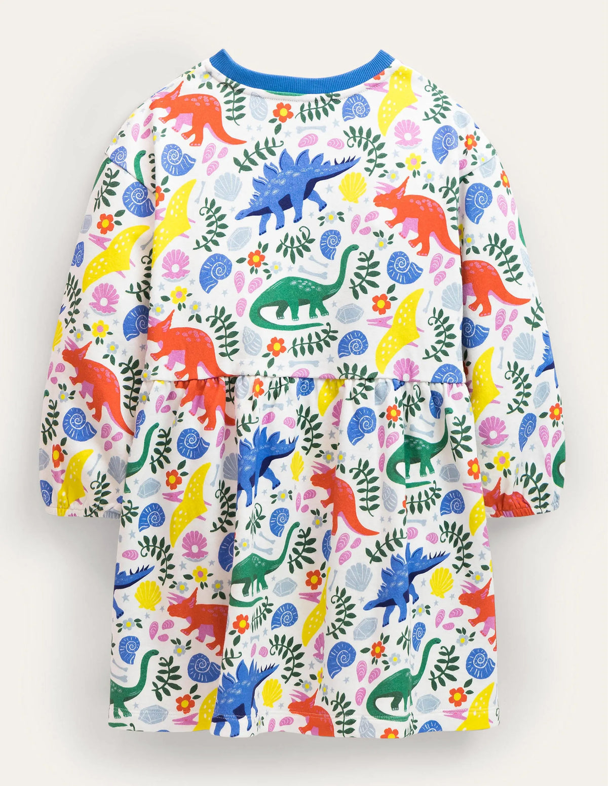 Relaxed Jersey Dress-Vanilla Pod Dinosaurs