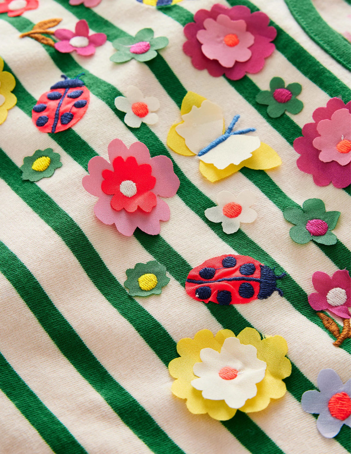 Flutter T-shirt-Highland Green/Vanilla Pod