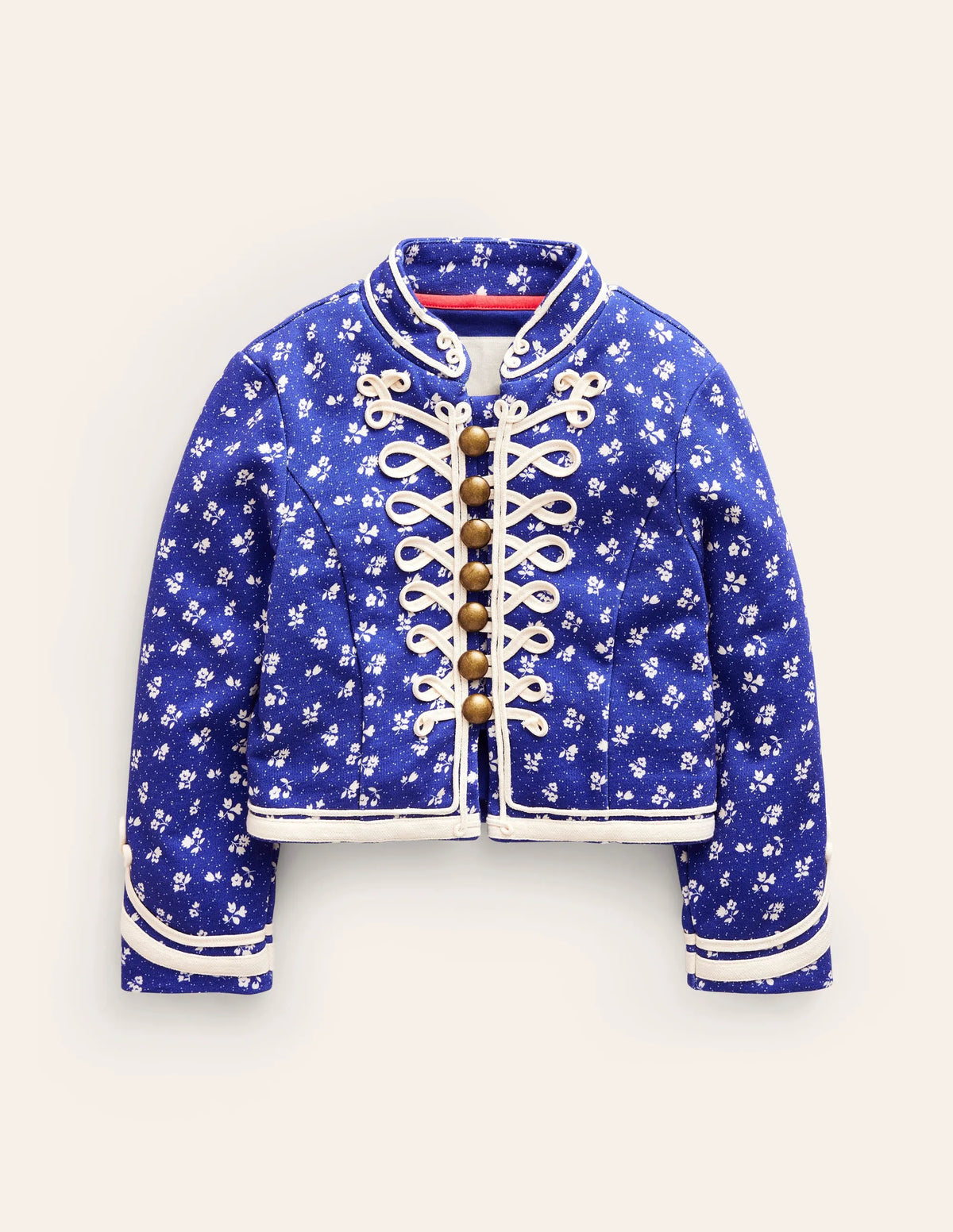 Military Jacket-Indigo Sprig Floral