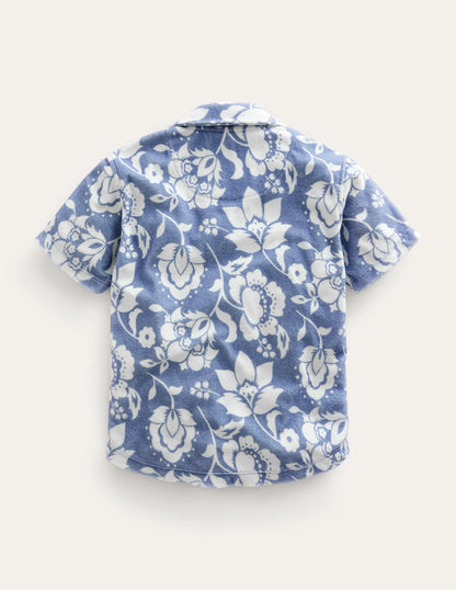 Towelling Shirt-Soft Starboard Floral