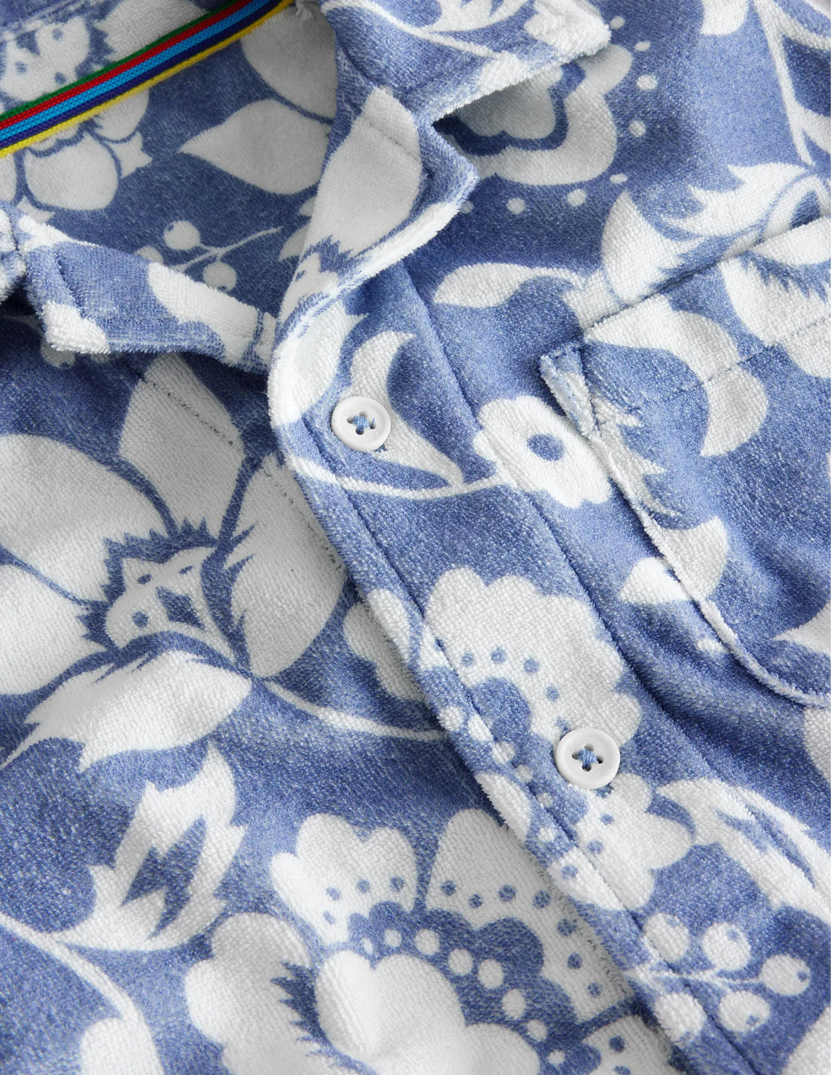 Towelling Shirt-Soft Starboard Floral