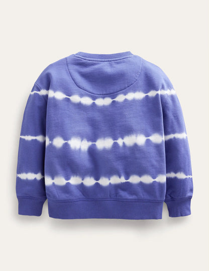 Tie Dye Sweatshirt-Blue/Ivory