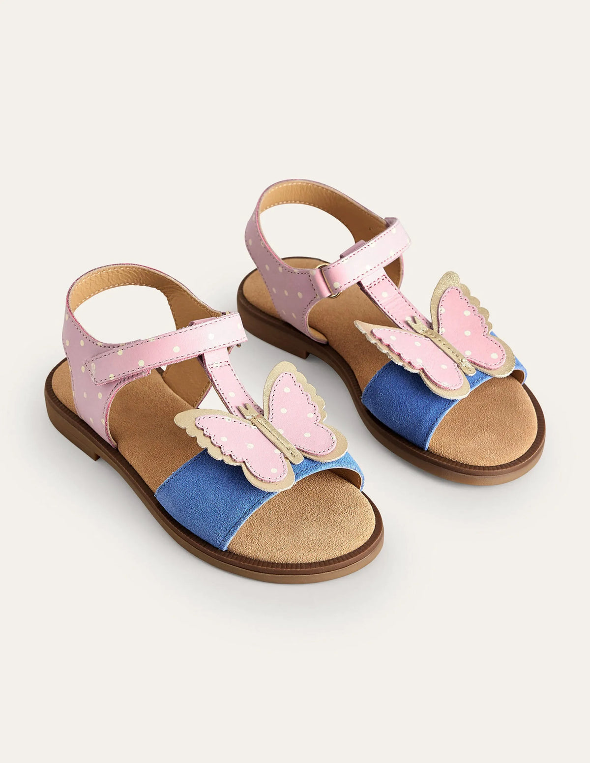 Fun Leather Sandals-Butterfly
