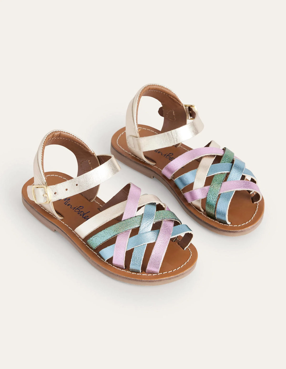 Strappy Sandals-Multi Metallic