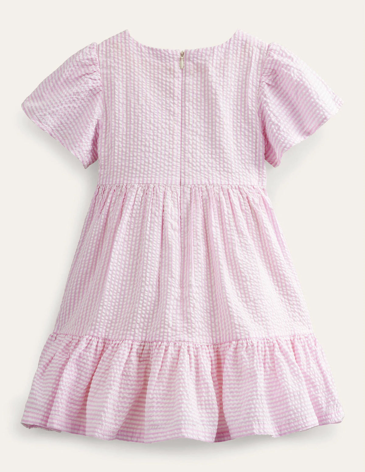 Fit & Flare Dress-Lilac Pink/Ivory