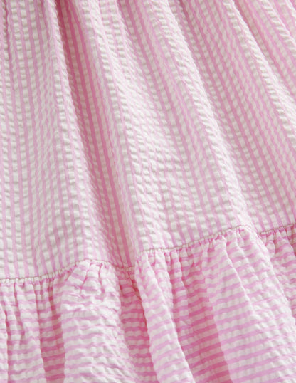 Fit & Flare Dress-Lilac Pink/Ivory