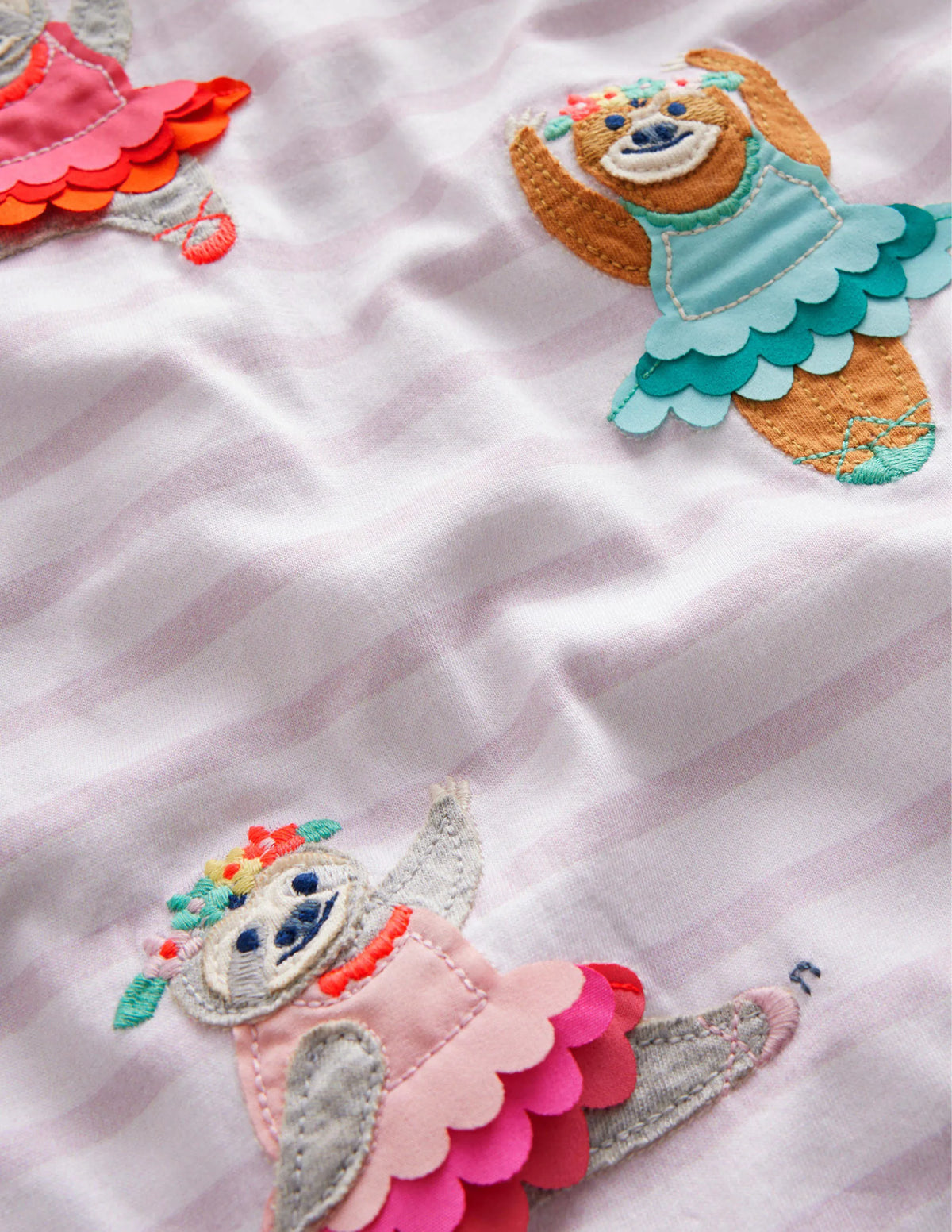 Flutter T-Shirt-Ivory/Dusty Pink Ballerinas
