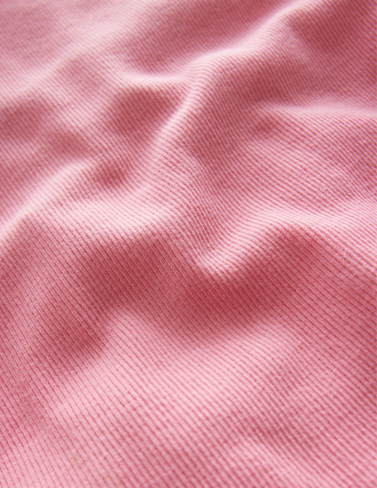 Ribbed Lace Trim Vest-Pink Lemonade