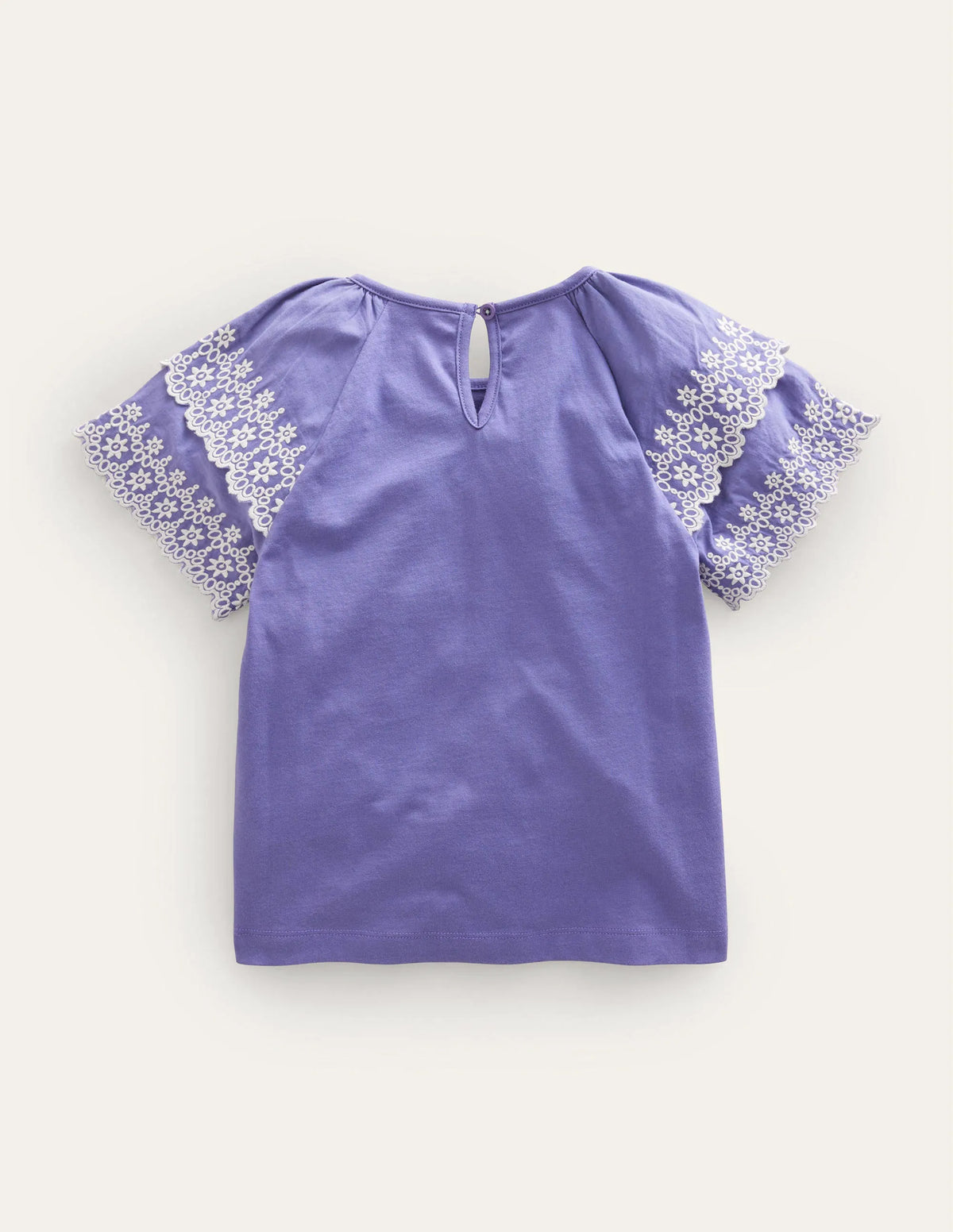 Broderie Mix T-shirt-Soft Starboard