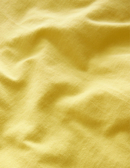 Broderie Mix T-shirt-Buttercup Yellow