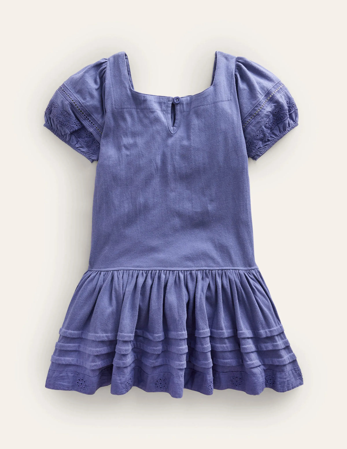 Drop Waist Dress-Soft Starboard Blue