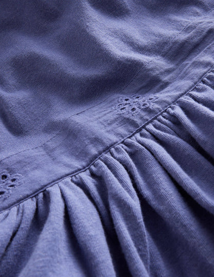 Drop Waist Dress-Soft Starboard Blue