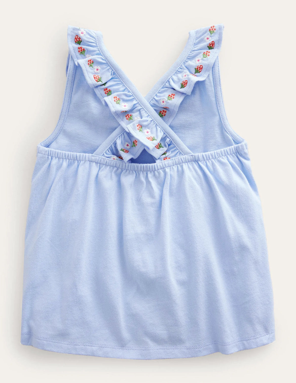 Cross-back Tank-Brunnera Blue
