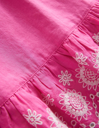 Embroidered Kaftan-Tickled Pink