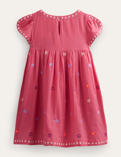 Embroidered Texture Dress-Lollipop