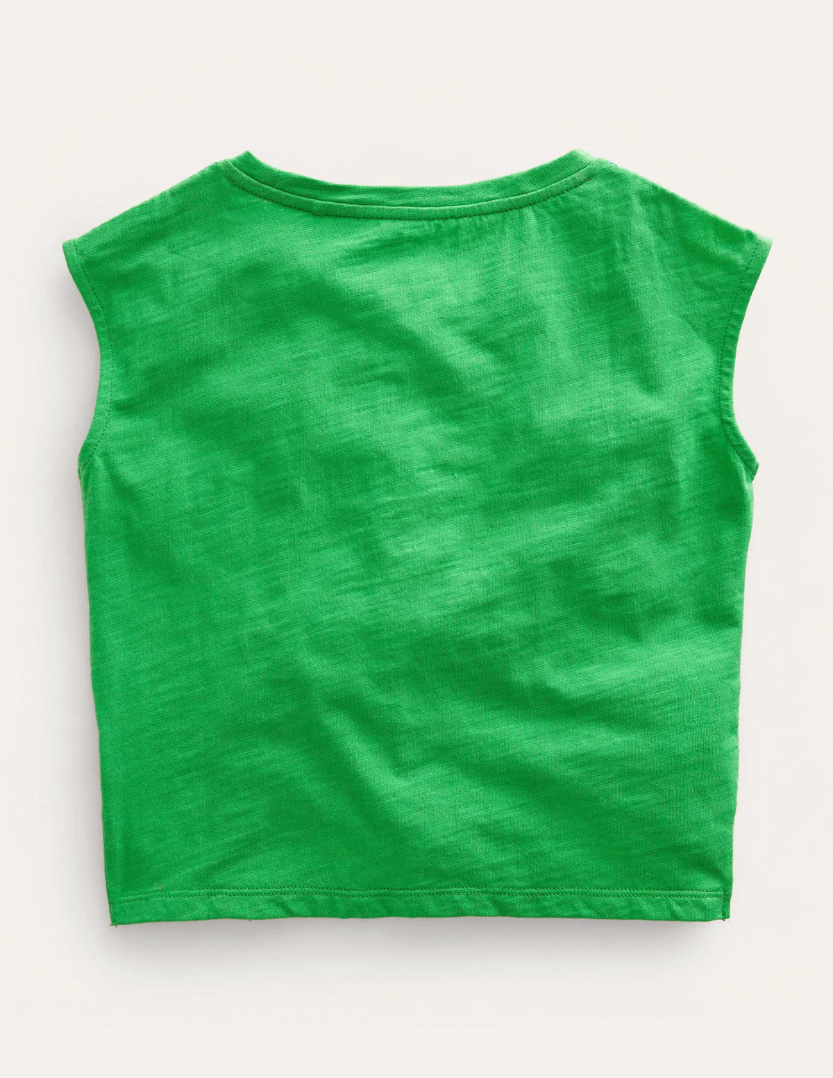Gathered Front Tee-Bright Green