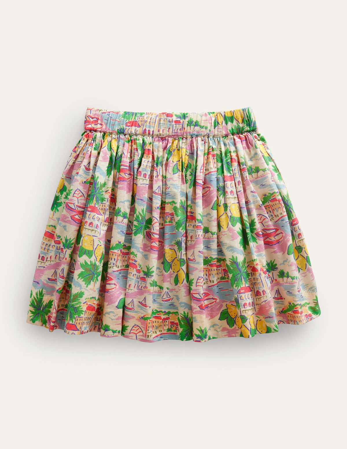 Twirly Skirt-Multi Scene Print
