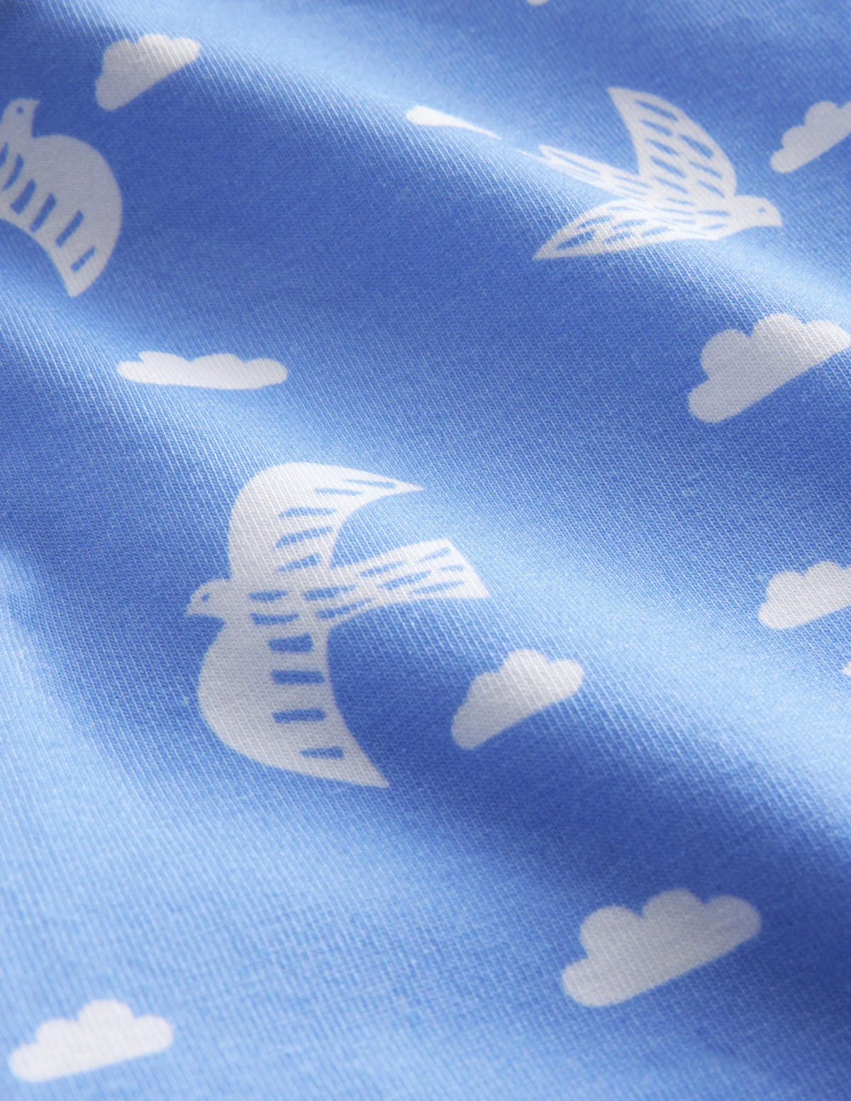 Fun Cropped Leggings-Cabana Blue Birds