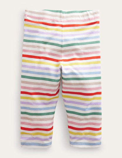 Fun Cropped Leggings-Buttercup Yellow/Purple