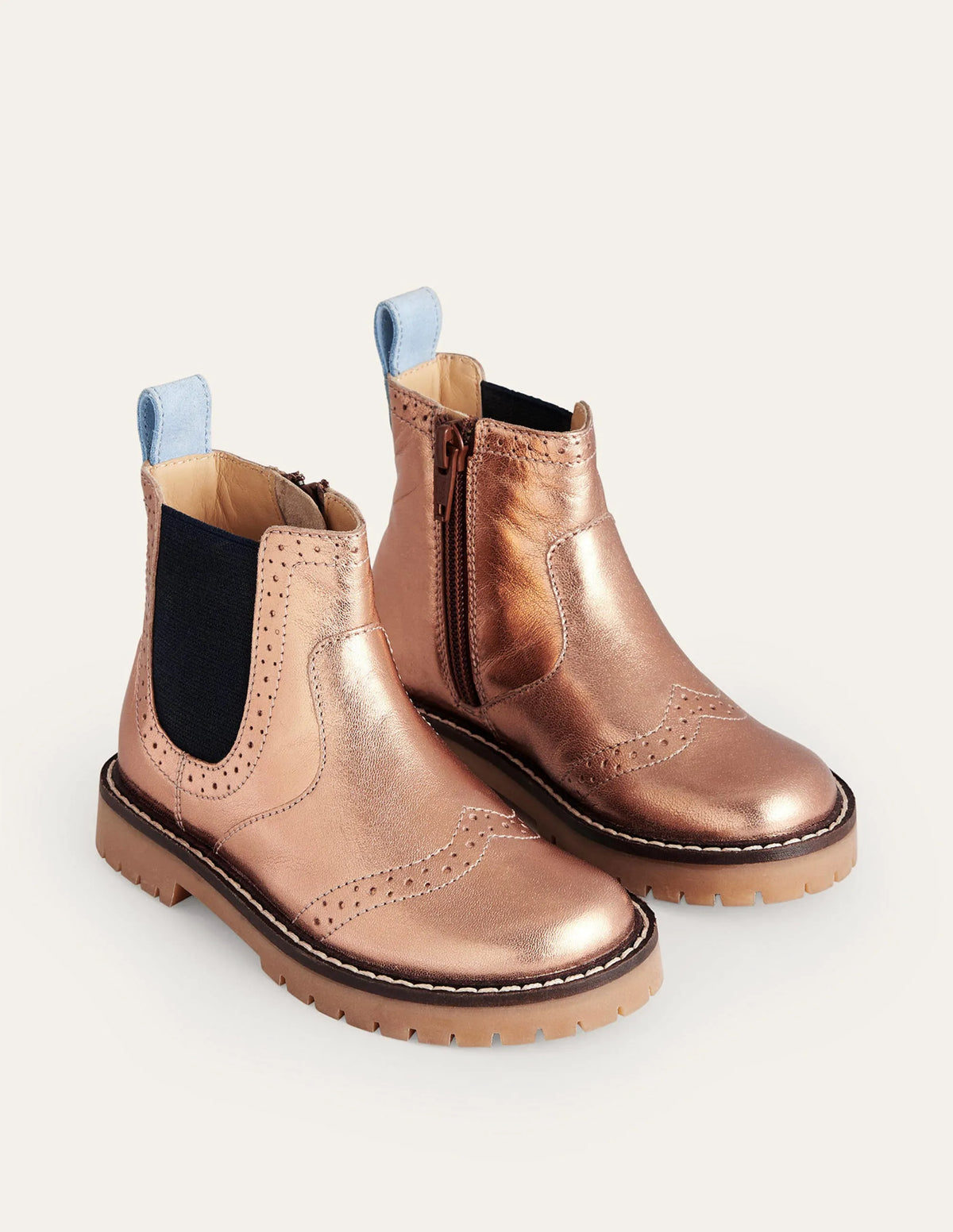 Leather Chelsea Boots-Classic Bronze