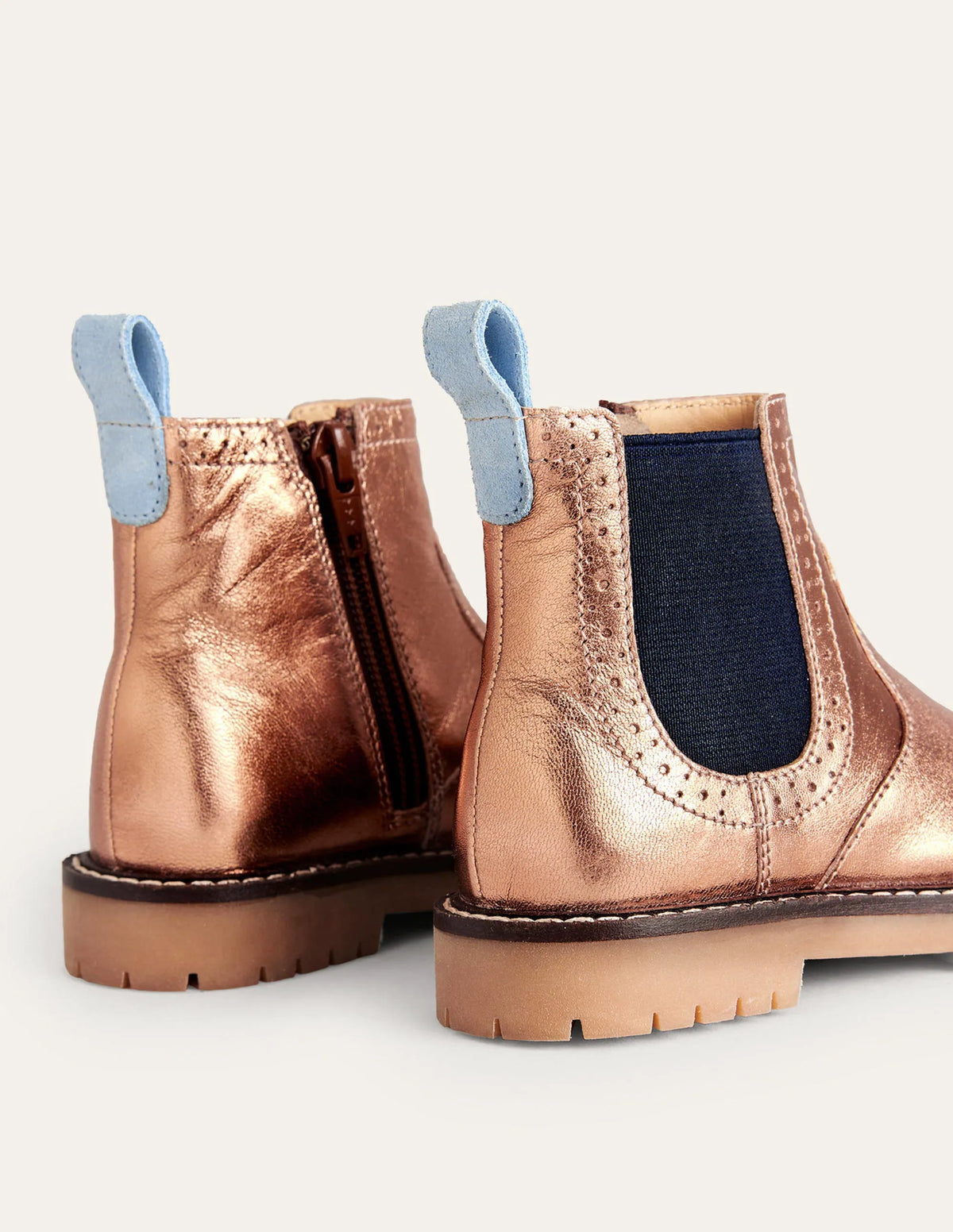 Leather Chelsea Boots-Classic Bronze