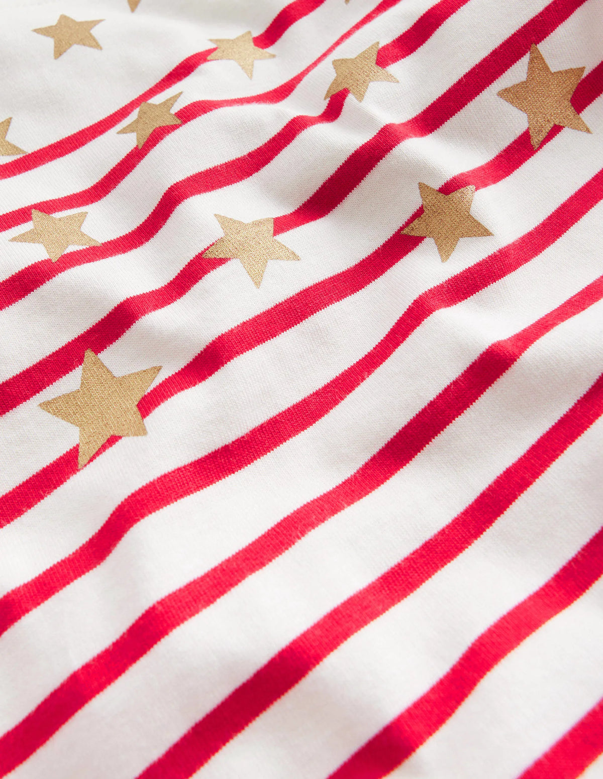 Fun Breton-Rockabilly Red/Ivory Stars