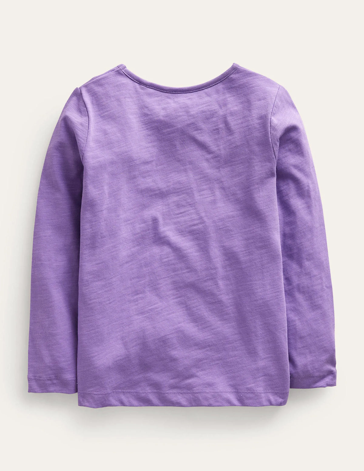 Logo Slub Long Sleeve T-shirt-Purple Marshmallows