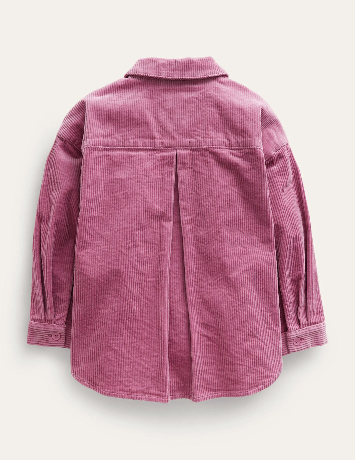 Relaxed Cord Shirt-Teacup Pink