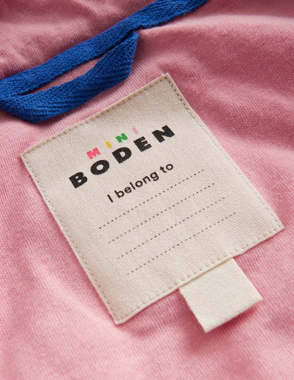 Borg Mix Jacket-Vintage Pink