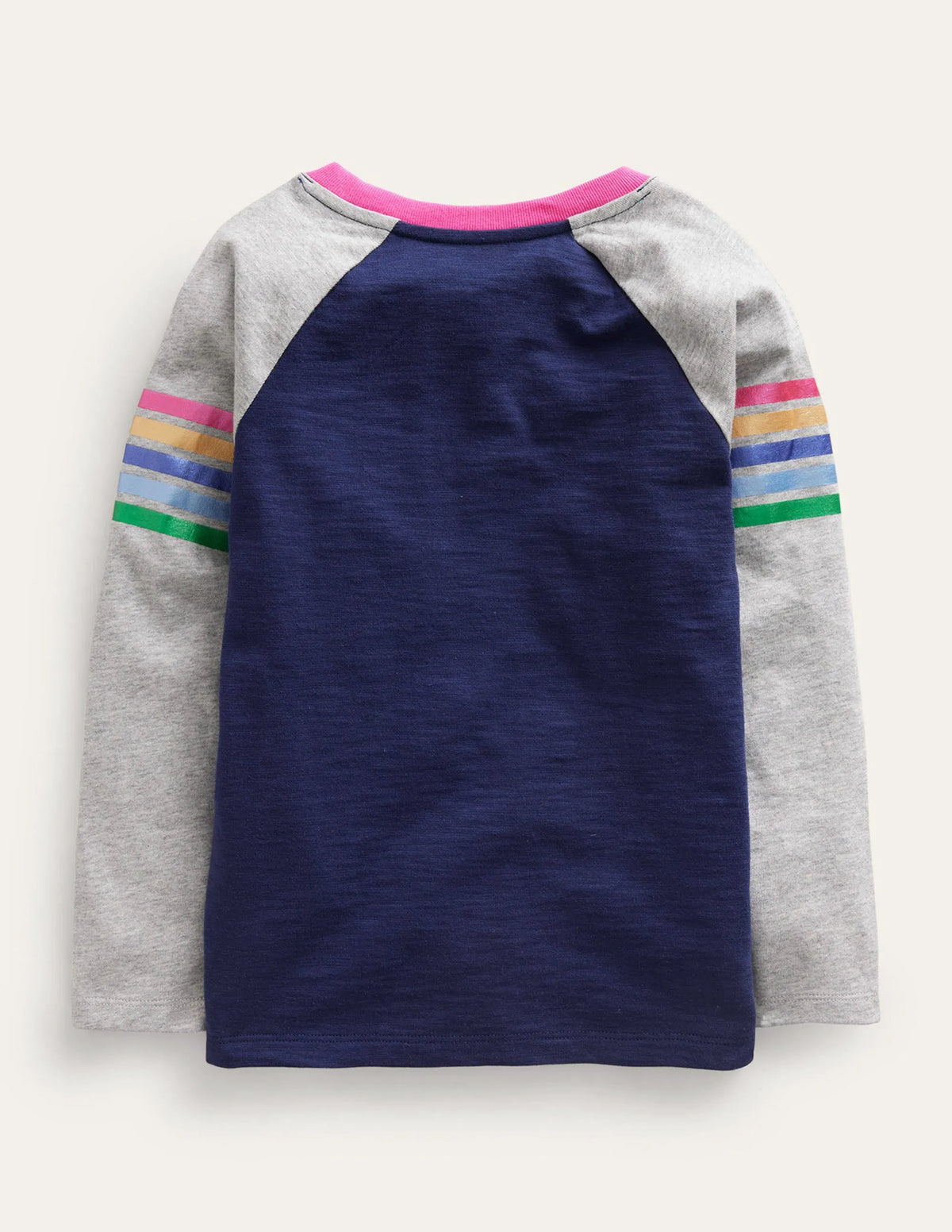 Colourblock Raglan T-shirt-Starboard Blue Metallic