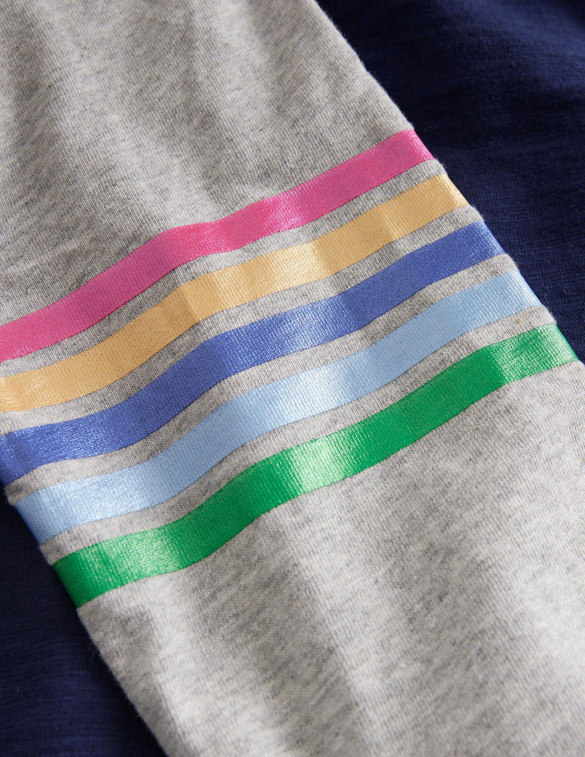 Colourblock Raglan T-shirt-Starboard Blue Metallic