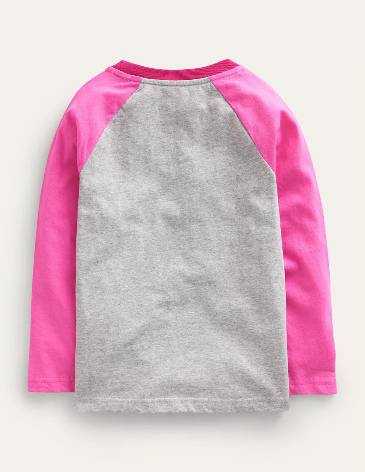 Colourblock Raglan T-shirt-Grey Marl Stars
