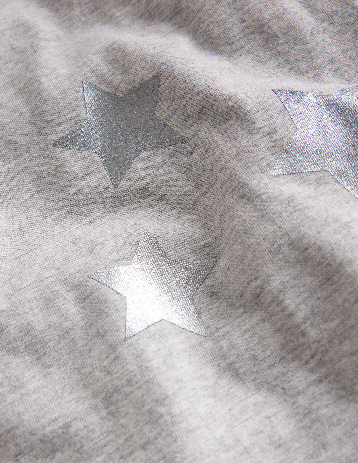 Colourblock Raglan T-shirt-Grey Marl Stars