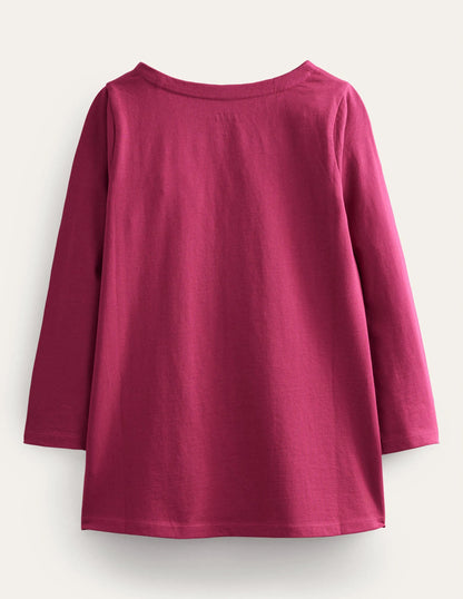 Appliqué Jersey Tunic-Penelope Pink