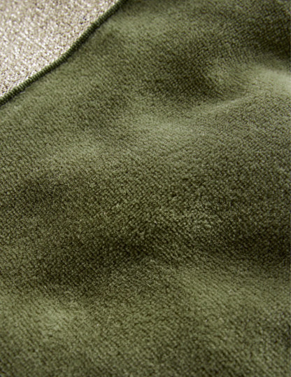 Velvet Leggings-Khaki Green